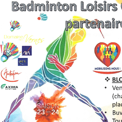 Badminton Loisirs Chacé Varrains BLCV 49 partenaire AFMTÉLÉTHON